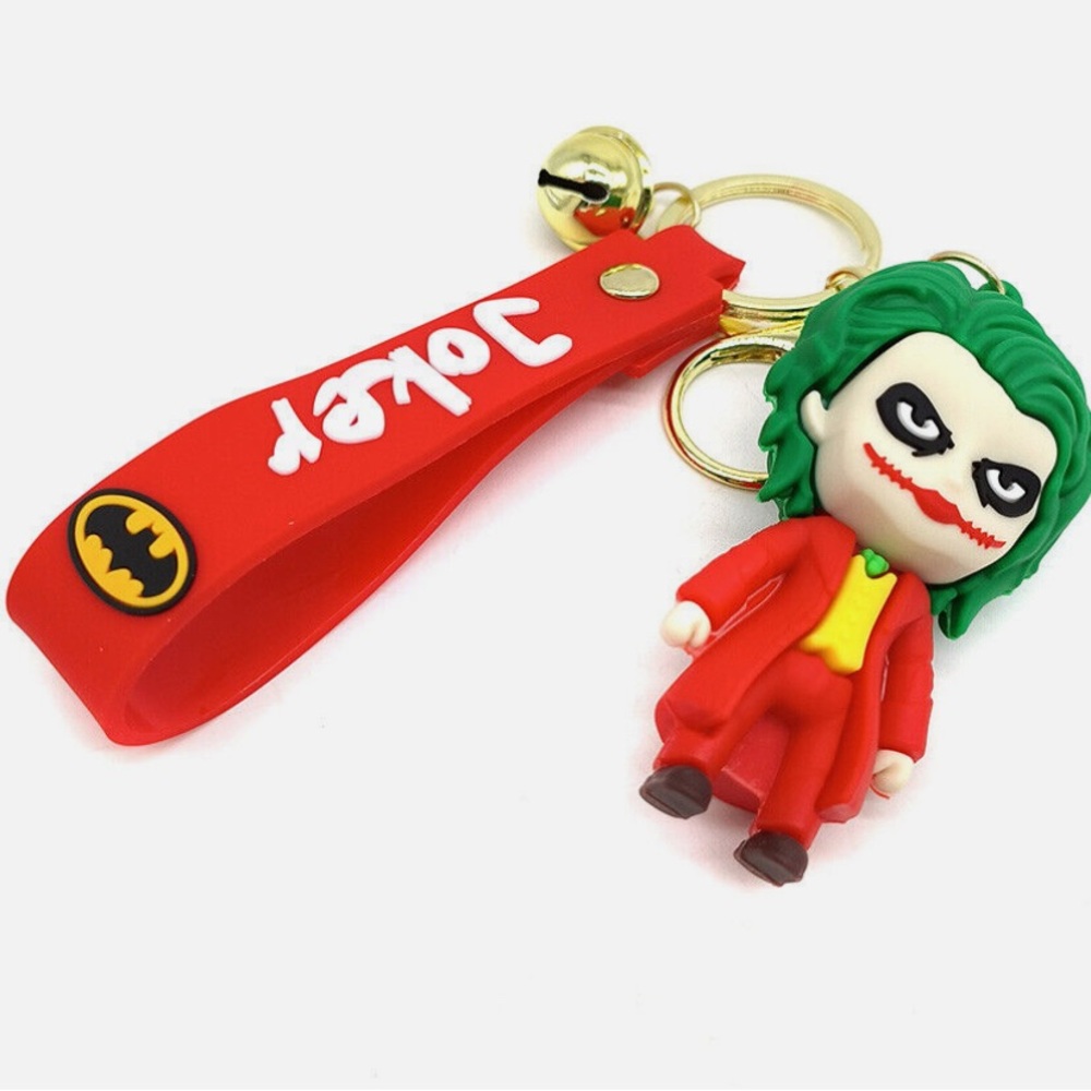 NEW Red Joker Keychain